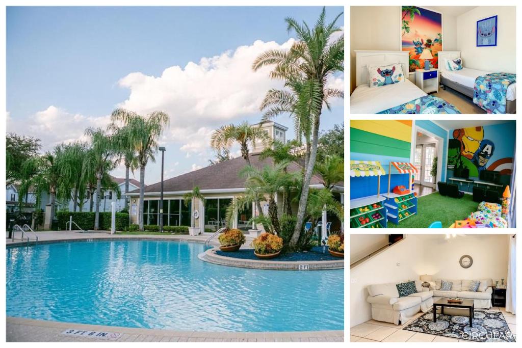 Vakantiehuis Stunning Home with Themed rooms Clubhouse Access (VS