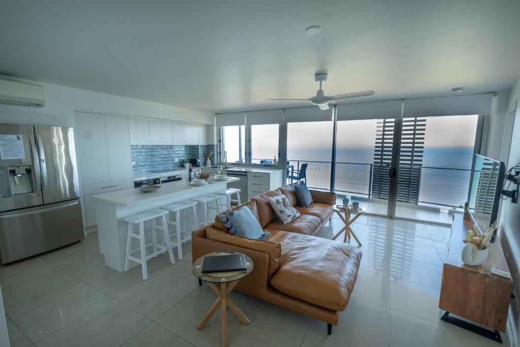Kuchyň nebo kuchyňský kout v ubytování Oshen Holiday Apartments Yeppoon