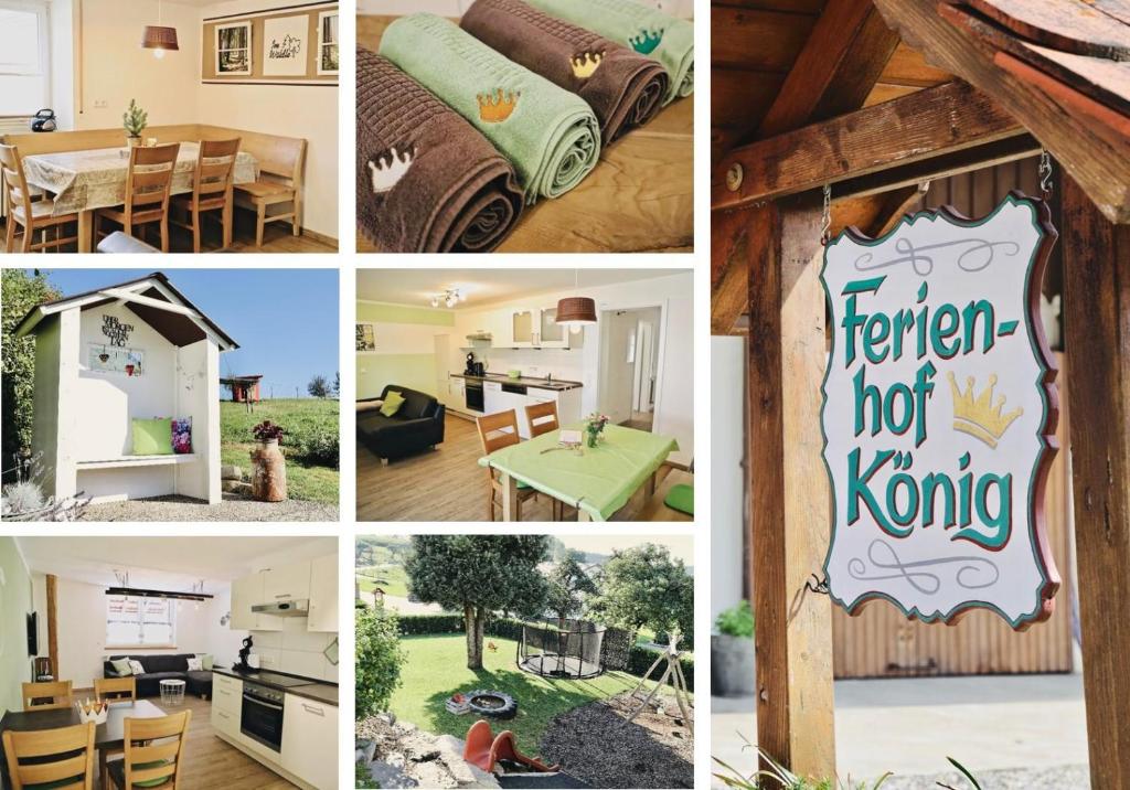 a collage of pictures of homes and houses at Ferienhof König - keine Vermietung an Monteure in Neukirch