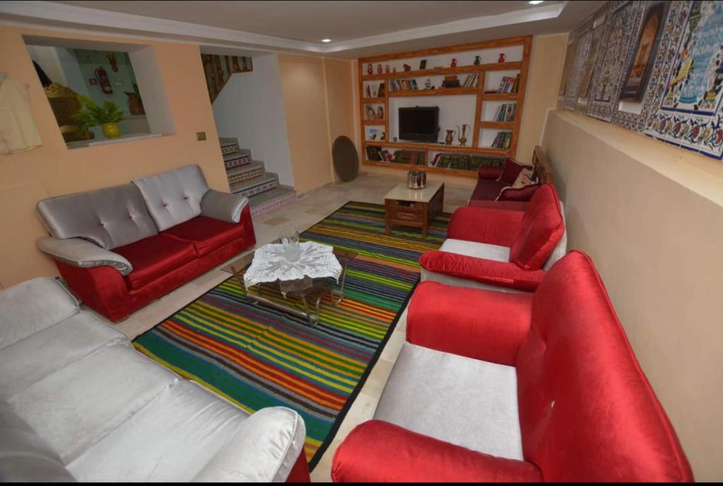 Posezení v ubytování Maison D'hôte Dar Saida
