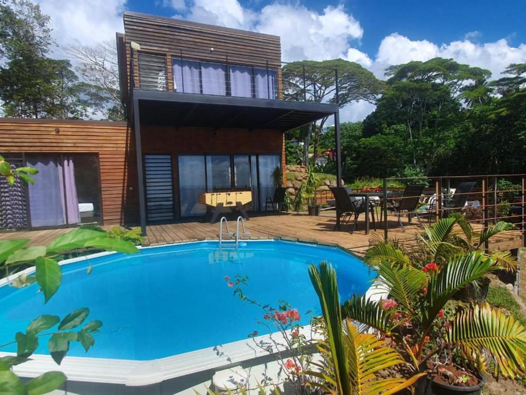 Villa Bounty with Private Pool and Panoramic Ocean Views - Bounty Lodge Tahiti - photo 4 - Tahiti, Polynésie