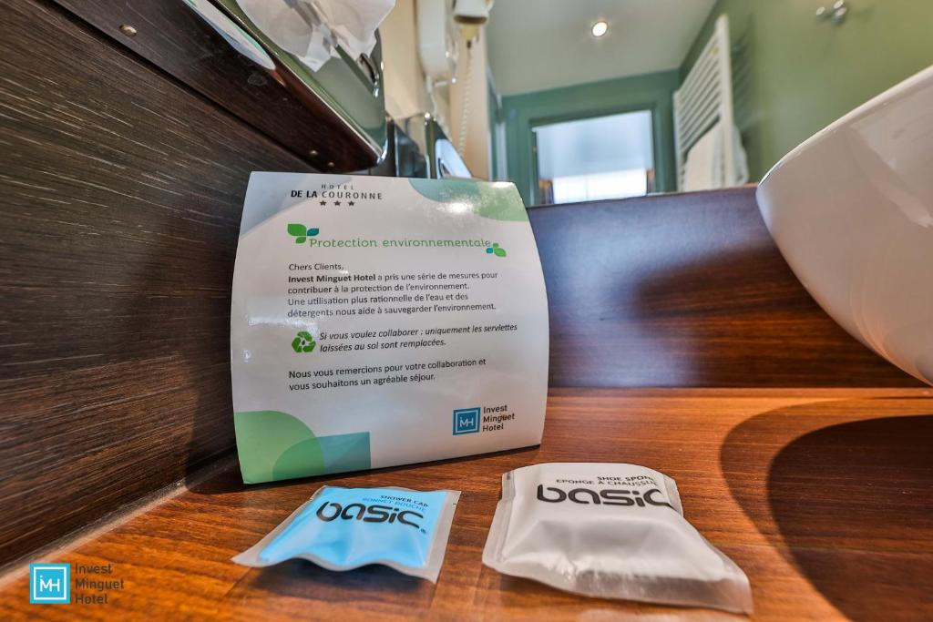 Certifikát, hodnocení, plakát nebo jiný dokument vystavený v ubytování Hotel De La Couronne Liege
