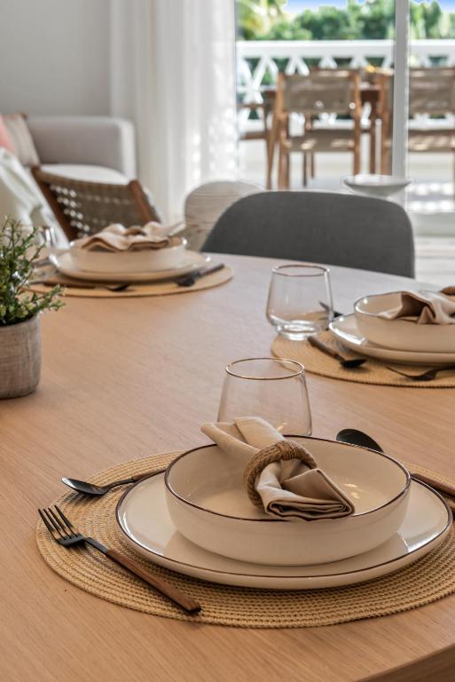 Reštaurácia alebo iné gastronomické zariadenie v ubytovaní Precioso y muy cerca de la playa en las Gaviotas