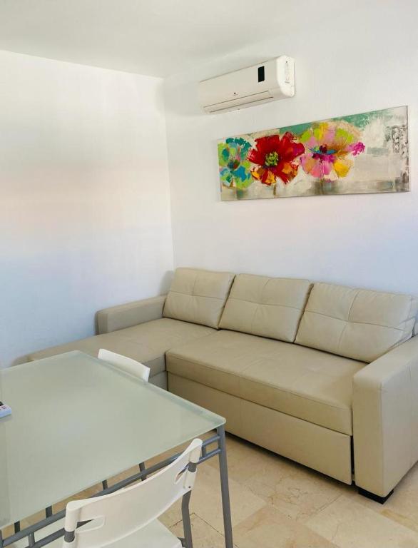 Posezení v ubytování Hostal Tres Soles
