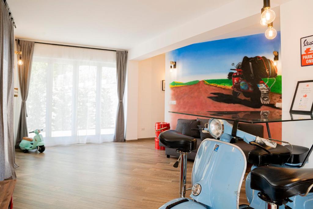 Posezení v ubytování Vespa Apartments