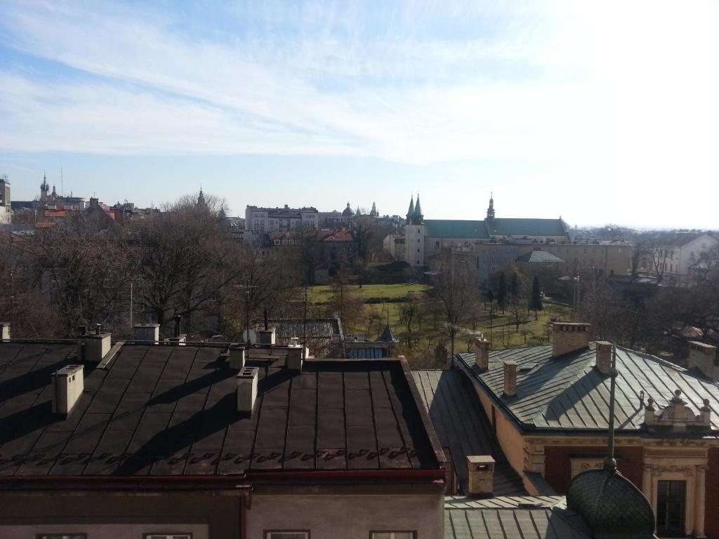 Výhľad na mesto Krakov alebo výhľad na mesto priamo z apartmánu