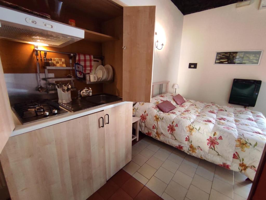 Łóżko lub łóżka w pokoju w obiekcie Al Mare In Città