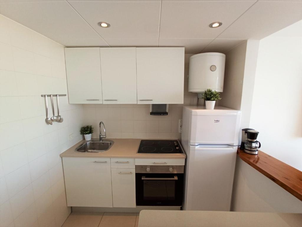 A kitchen or kitchenette at Trill Mirasol F duplex