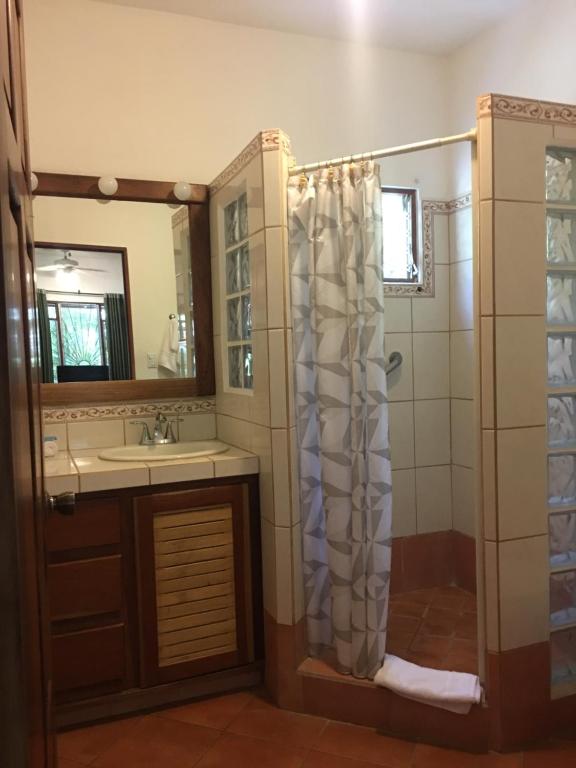 Koupelna v ubytování Villa Tortuga