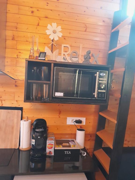 Kuchyň nebo kuchyňský kout v ubytování Tiny House Birner Ertl