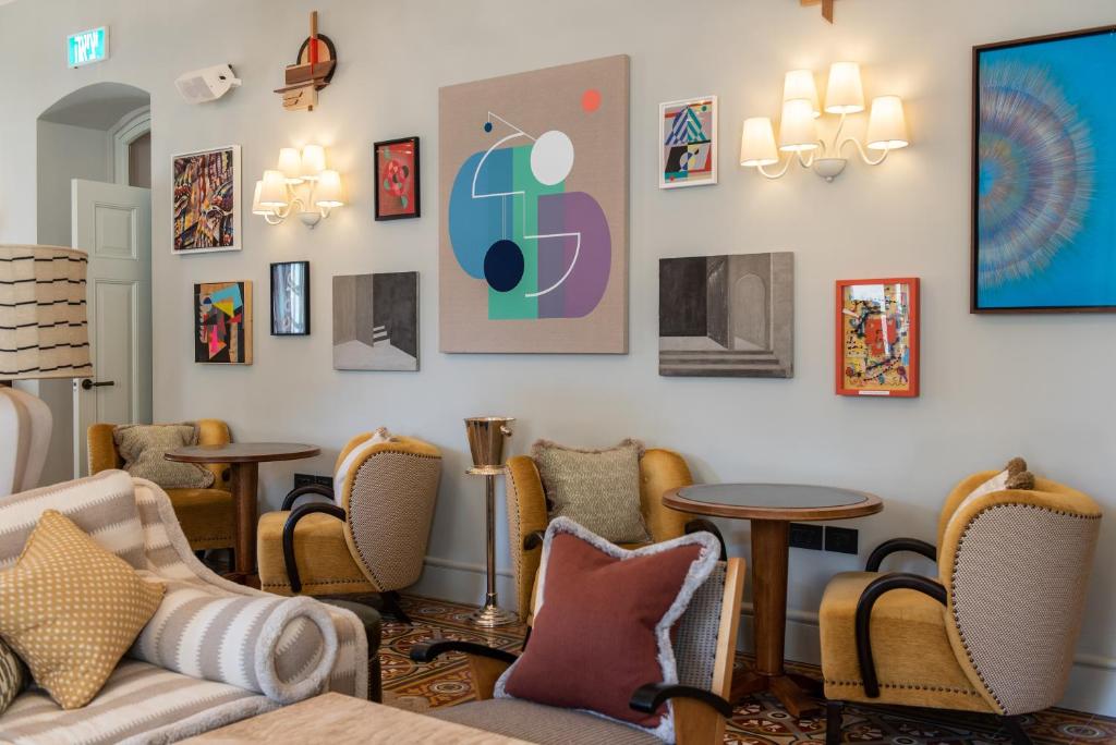 Posezení v ubytování Soho House Tel Aviv