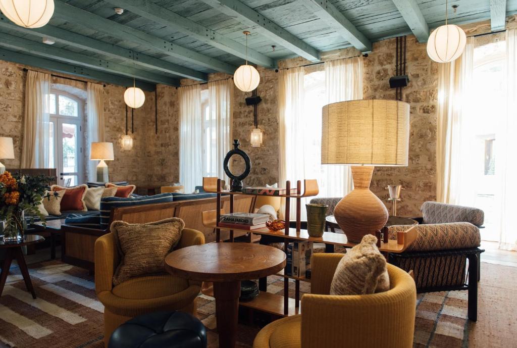 Posezení v ubytování Soho House Tel Aviv