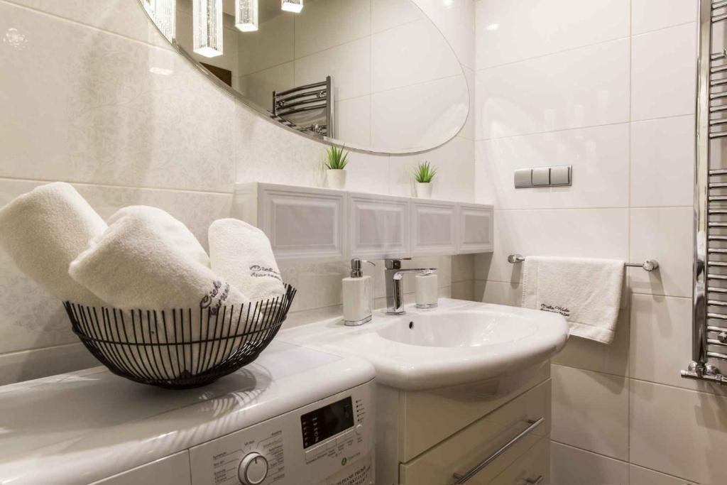 Kúpeľňa v ubytovaní Apartament De Lux Cicha Woda