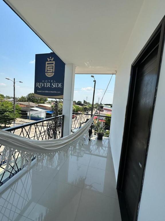 Balkón nebo terasa v ubytování Hotel River Side