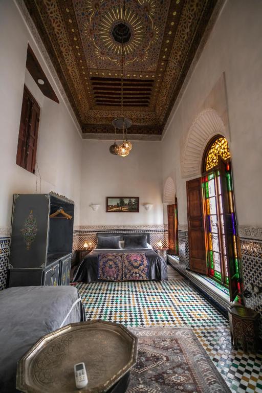 Posezení v ubytování Riad Arabella