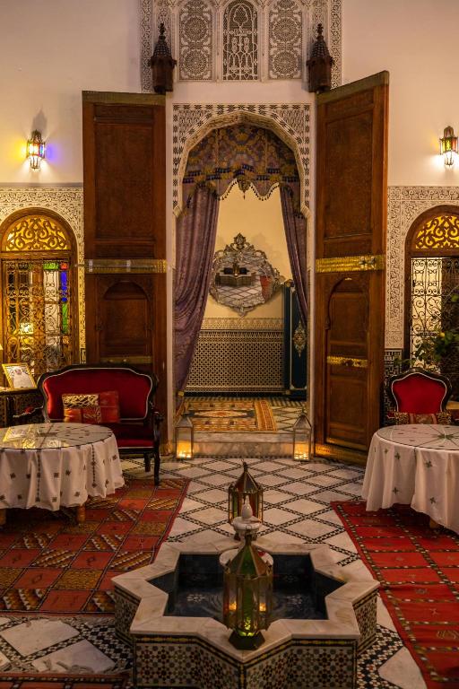 Posezení v ubytování Riad Arabella