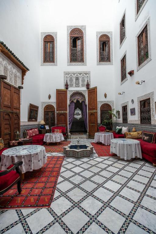 Posezení v ubytování Riad Arabella