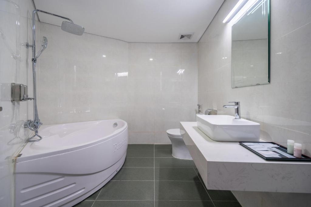 Koupelna v ubytování Jacayl Hotel TCG