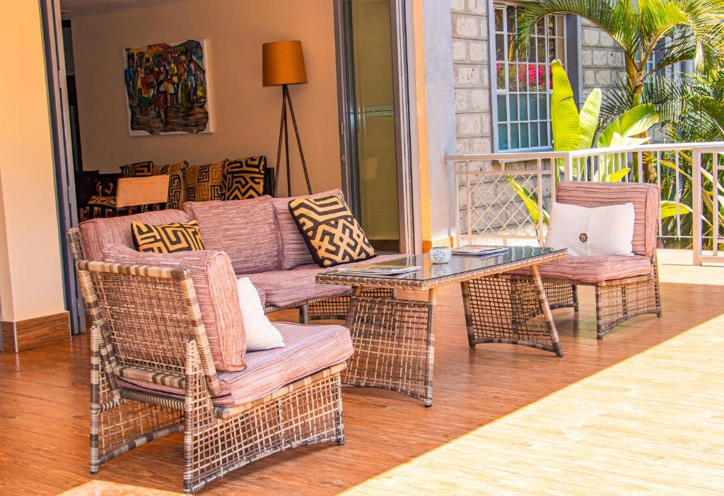 Balkón nebo terasa v ubytování Acacia Tree Lodge