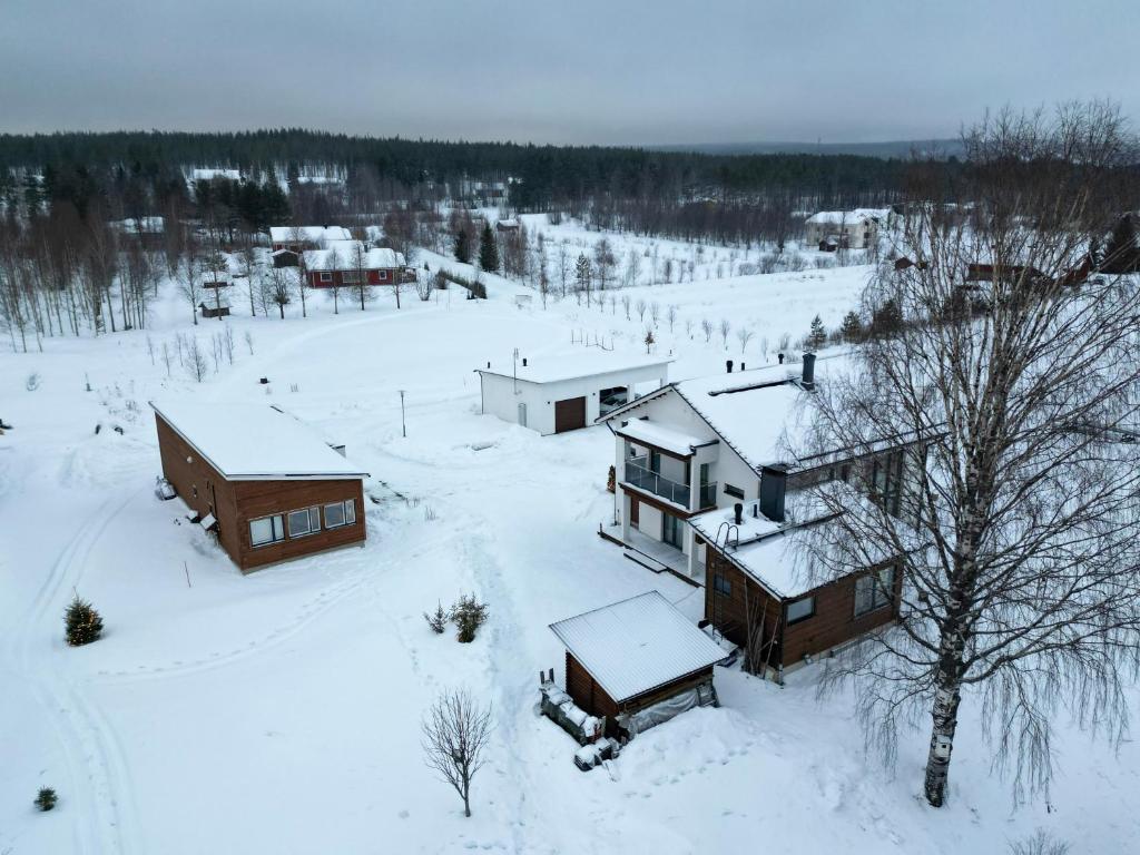 Arctic River Chalet v zimě