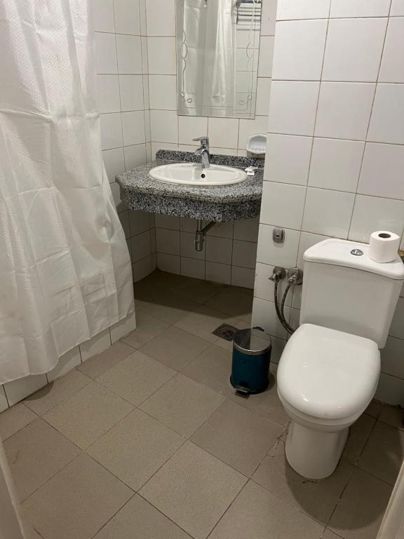 Koupelna v ubytování Anglo Hotel
