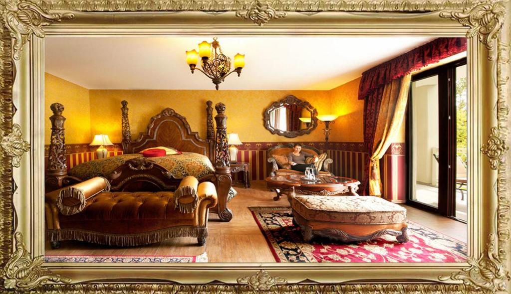 Posezení v ubytování Burg Hotel Romantik