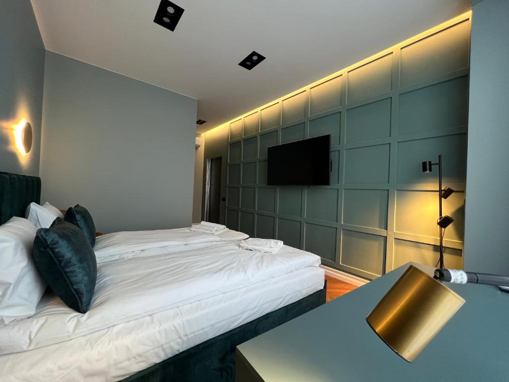 Postel nebo postele na pokoji v ubytování Comfort Hostel Klaipeda