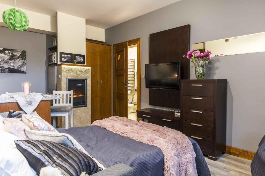 Kuchyňa alebo kuchynka v ubytovaní Apartament De Lux Cicha Woda