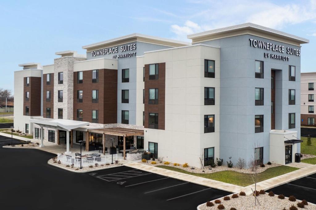 a rendering of the front of a hotel at TownePlace Suites by Marriott Sidney in Sidney