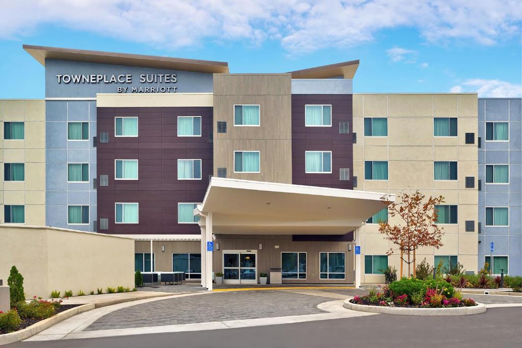a rendering of the front of a hotel at TownePlace Suites by Marriott Sacramento Elk Grove in Elk Grove
