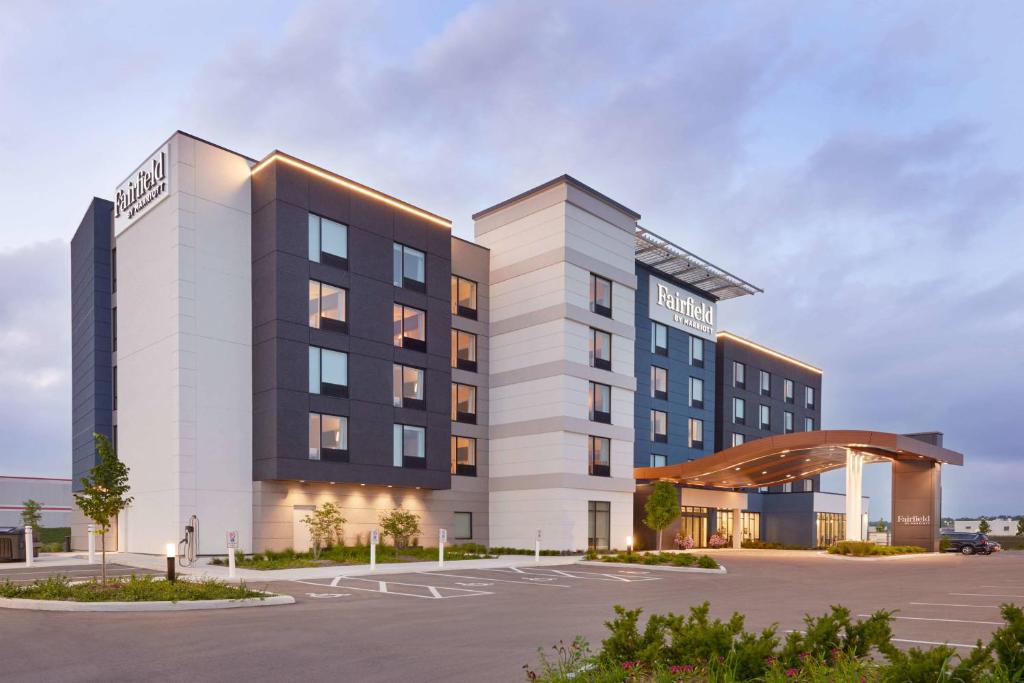 a rendering of a hotel with a parking lot at Fairfield by Marriott Inn & Suites Orillia in Orillia