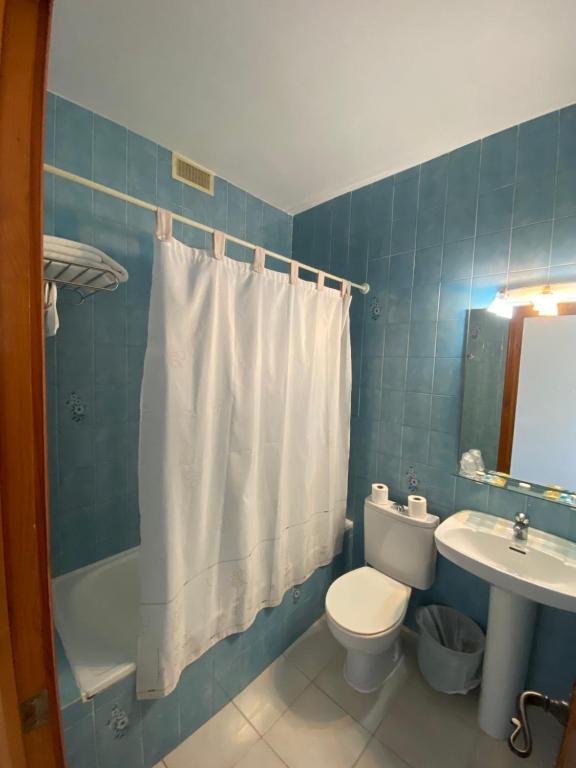 Koupelna v ubytování Hotel Simón