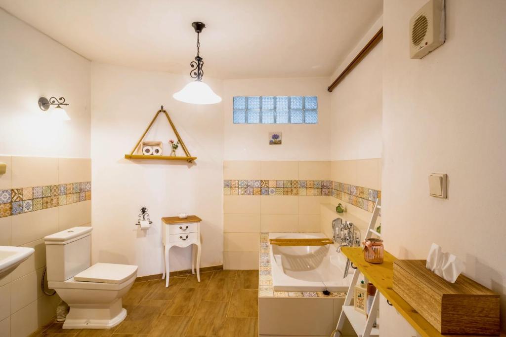 Koupelna v ubytování Rustic House v Lužických horách