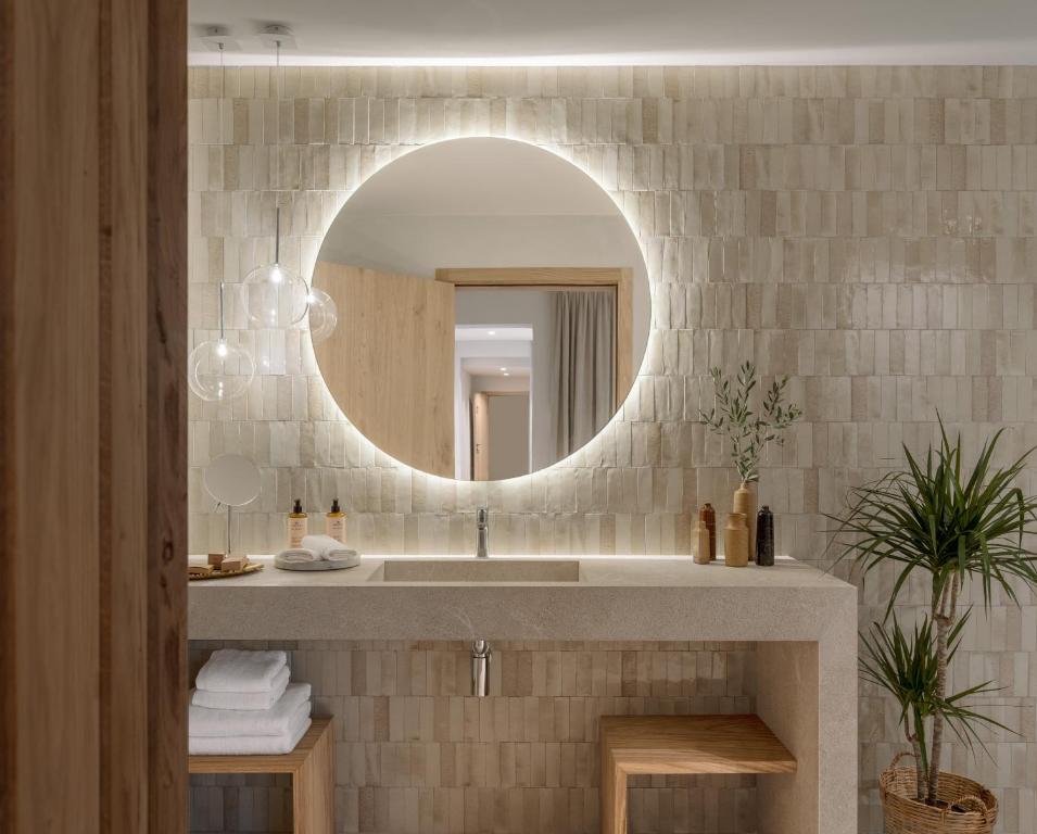Koupelna v ubytování Can Verí Suites