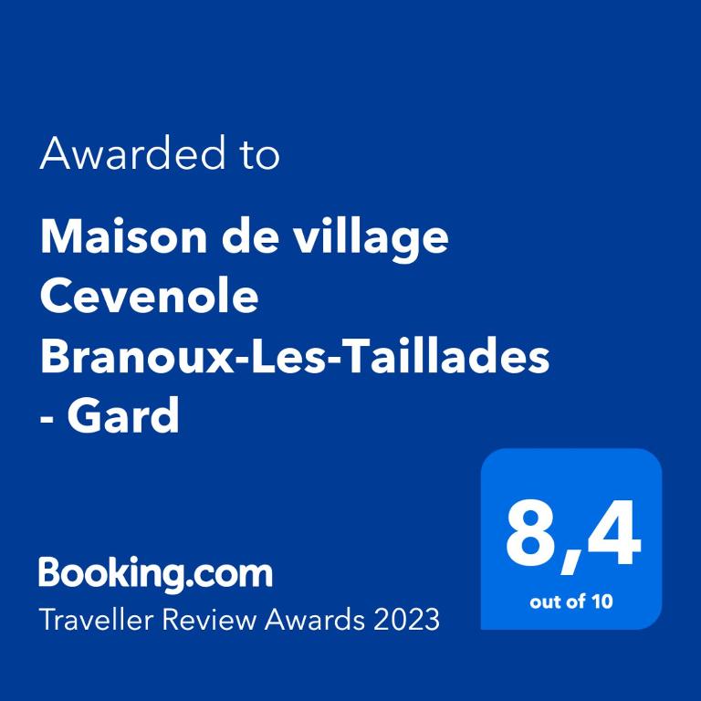 Maison de village Cevenole climatisée à Branoux-Les-Taillades - Gard - #TravellerAwards 2024 - Maison De Deux Chambres
