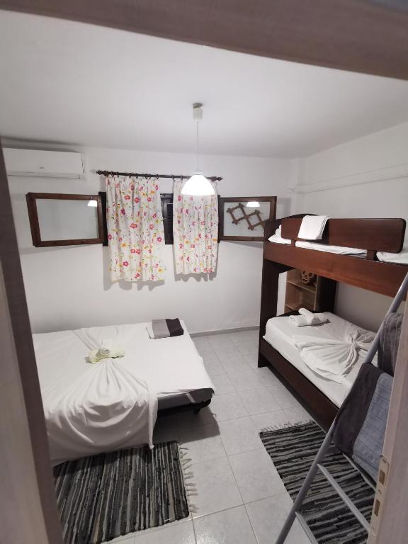 Posteľ alebo postele v izbe v ubytovaní Orange_Blue_Aparment №1