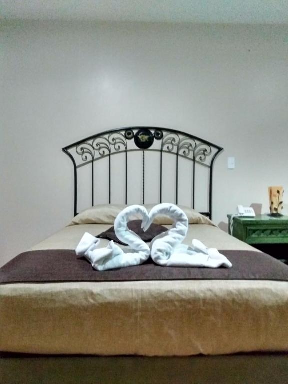 Postel nebo postele na pokoji v ubytování HOTEL PLAZA PACHUCA