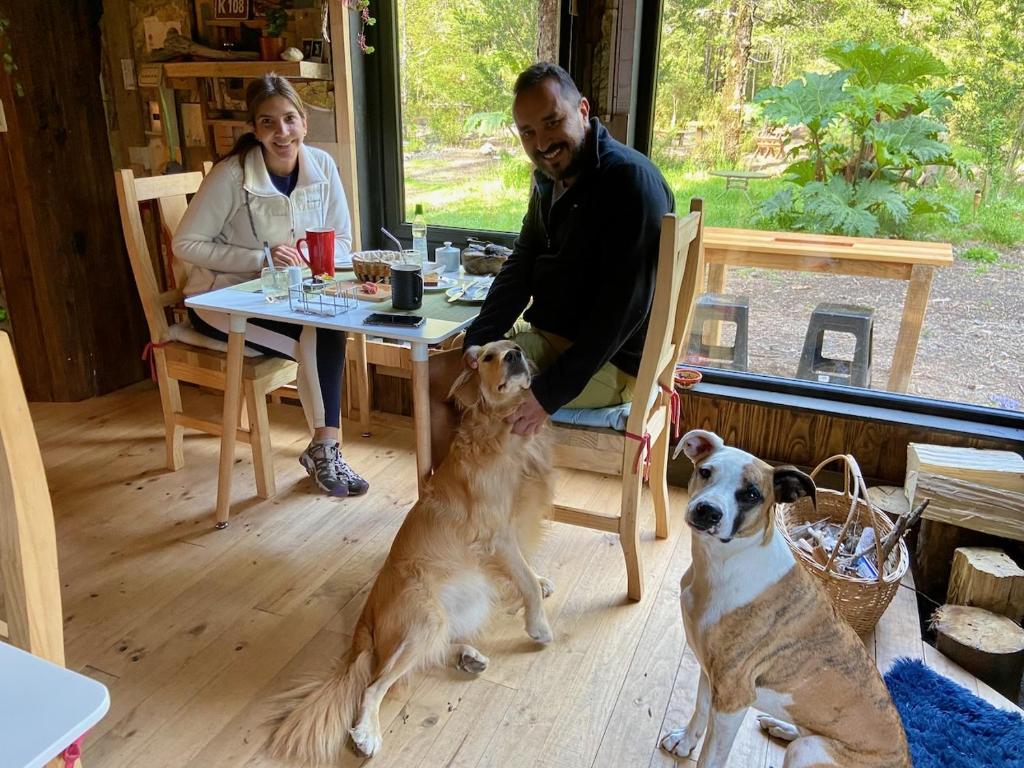 Domácí mazlíčci ubytovaní s hosty v ubytování La Colmena eco lodge