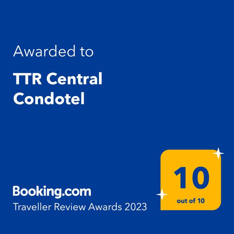 Certifikát, hodnocení, plakát nebo jiný dokument vystavený v ubytování TTR Central Apart Hotel