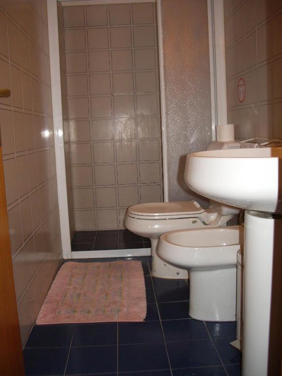 Koupelna v ubytování Albergo Villa Sorriso