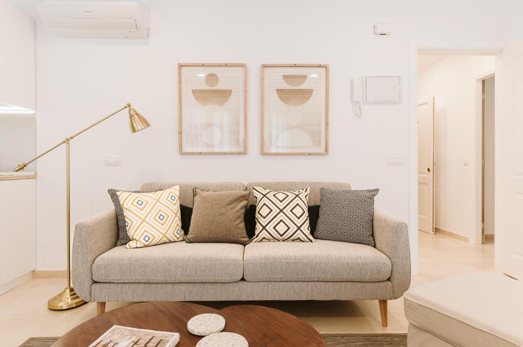 Posezení v ubytování Lavaderos Suites
