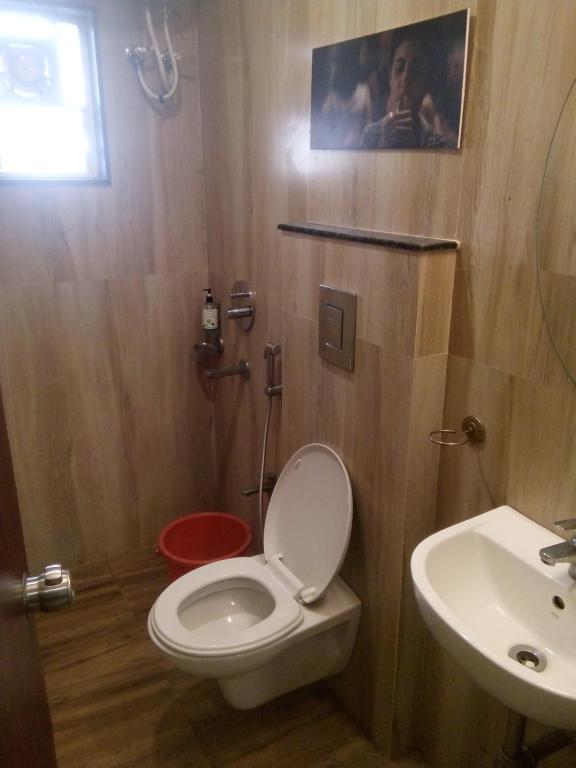 Koupelna v ubytování Restr Inn