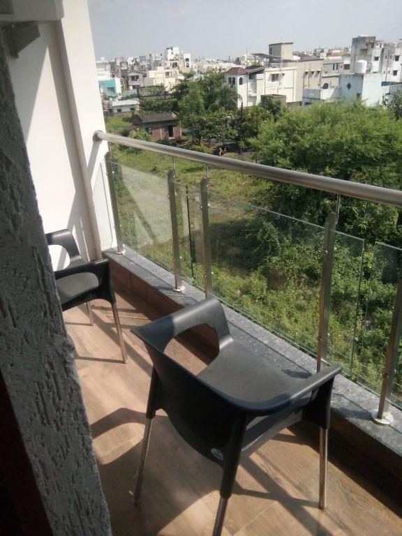 Balkón nebo terasa v ubytování Restr Inn