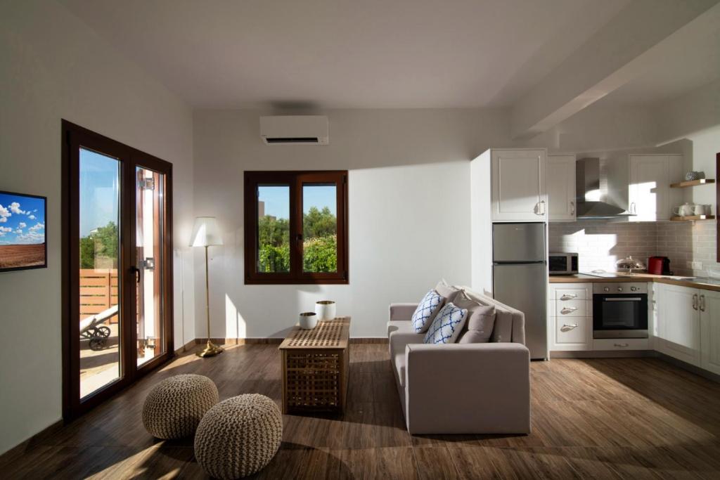 A kitchen or kitchenette at Stylish Villa Liatiko - Heated pool - Amazing views