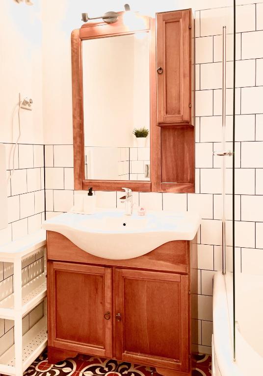 Koupelna v ubytování Eotvos 25 Apartment