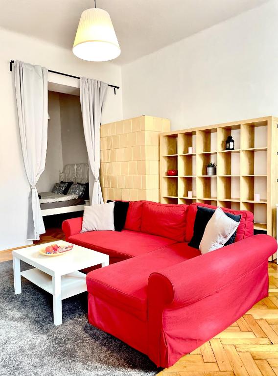 Posezení v ubytování Eotvos 25 Apartment