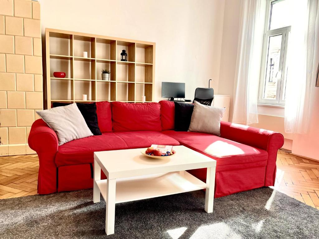 Posezení v ubytování Eotvos 25 Apartment