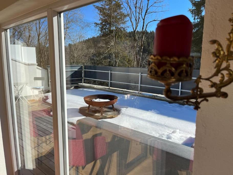 Balkón nebo terasa v ubytování Sonnige Loft mit Terrasse, Ladestation für Elektrofahrzeuge