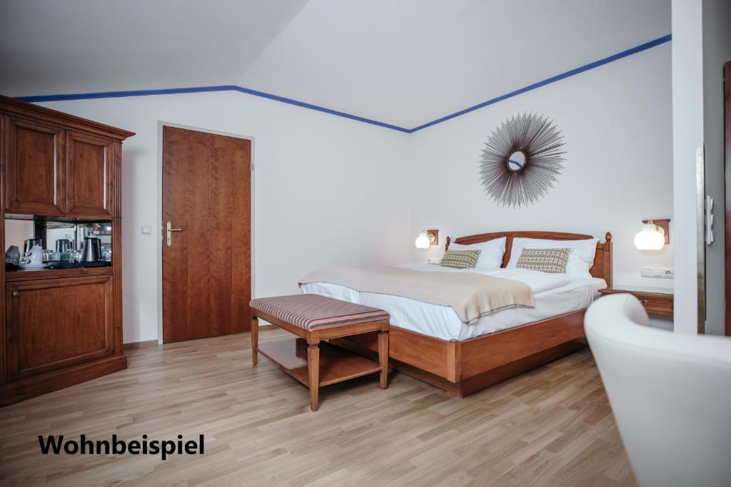 Letto o letti in una camera di Hotel Goldener Ochs