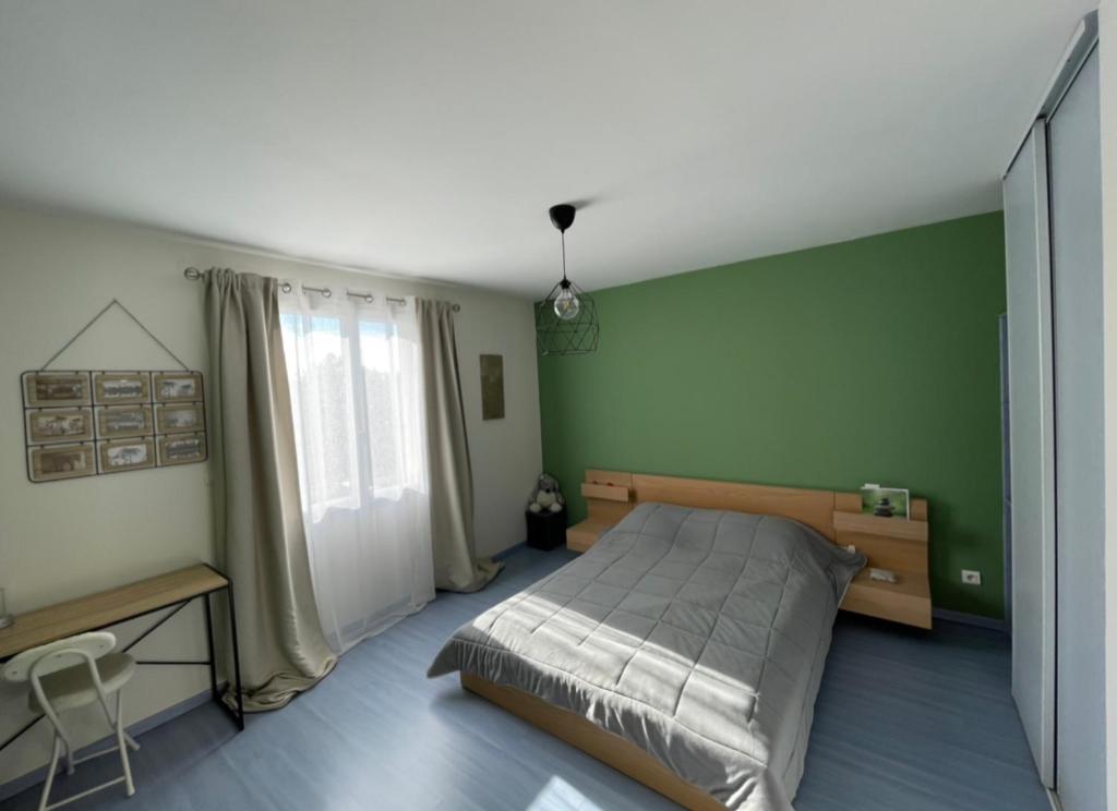 Postel nebo postele na pokoji v ubytování Villa et maisonnette provençales